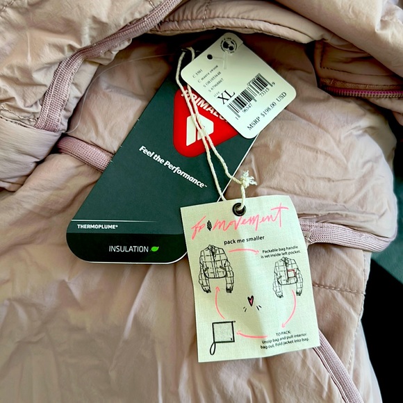 **NWT** FP Movement Pippa Packable Puffer Jacket Mauve Swoon XL - Picture 2 of 5